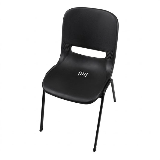 Kantinestoel zwart (stapelbaar)