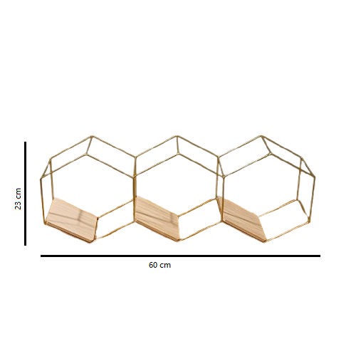 Wandrek Laiz – goud – hout